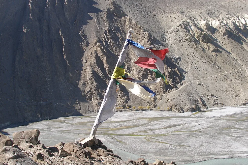 ธงคำอธิษฐานใน Mustang เนปาล