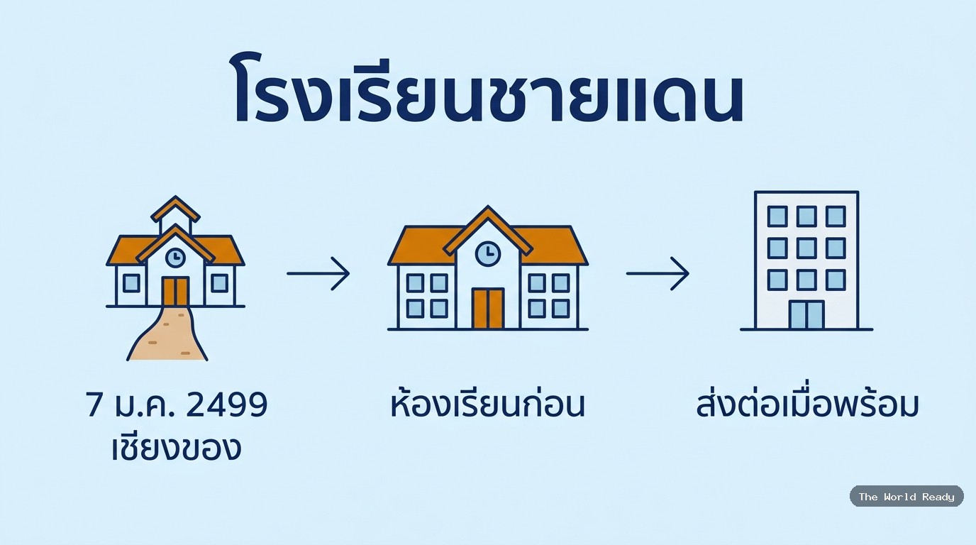 โรงเรียนชายแดน ไปตั้งก่อน แล้วค่อยส่งต่อ