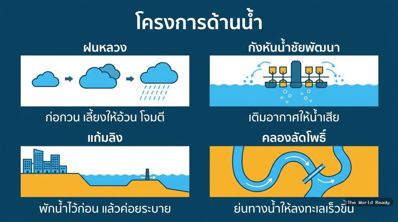 สี่โครงการ แก้ปัญหาน้ำคนละแบบ