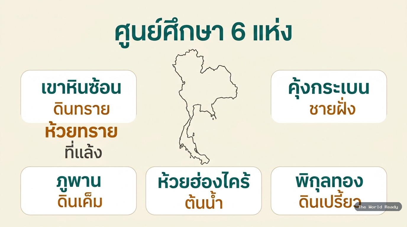 ศูนย์ศึกษา 6 แห่ง