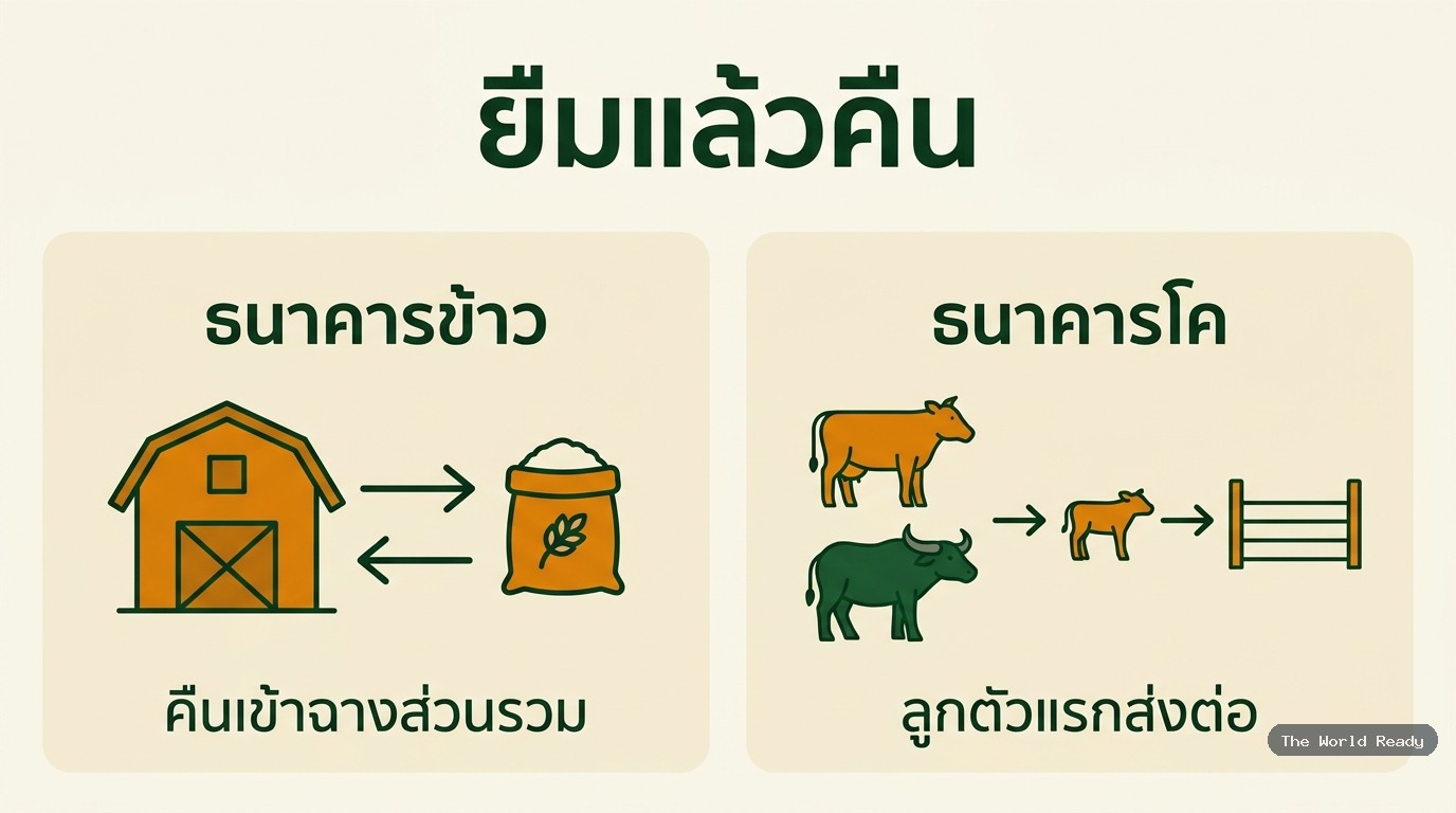 ธนาคารข้าวและโค-กระบือ ไม่ใช่การแจก