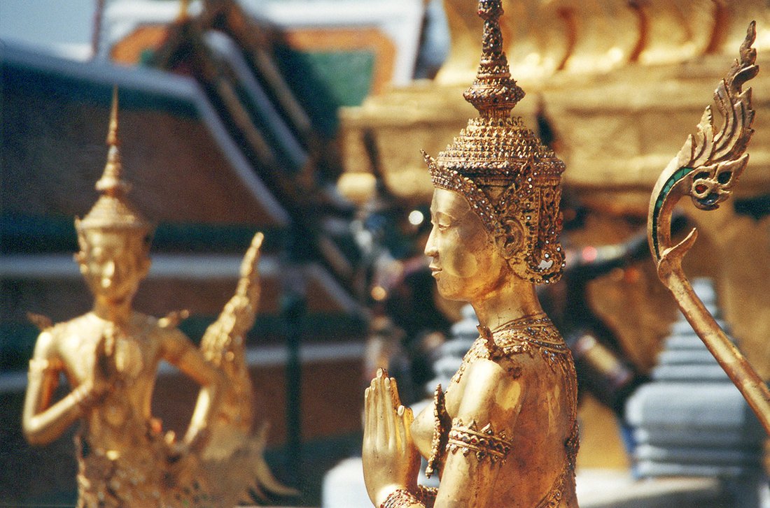 รูปปั้นกินรีที่วัดพระศรีรัตนศาสดาราม