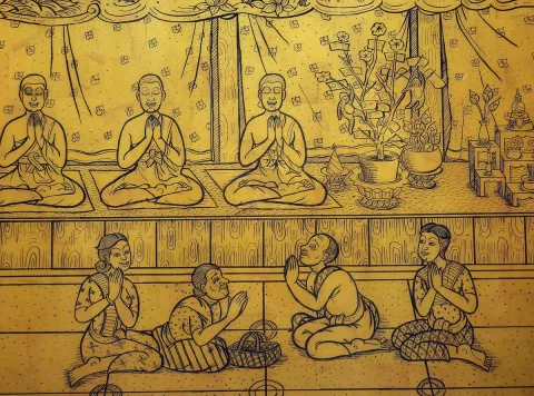 ประเพณีทอดกฐิน — การถวายผ้าพระหลังพรรษา