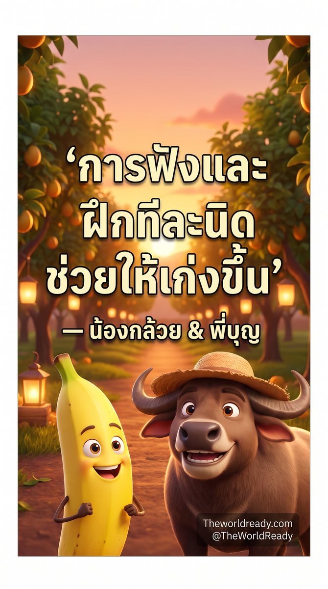 คำคม EP 06: การฟังและฝึกทีละนิด ช่วยให้เก่งขึ้น